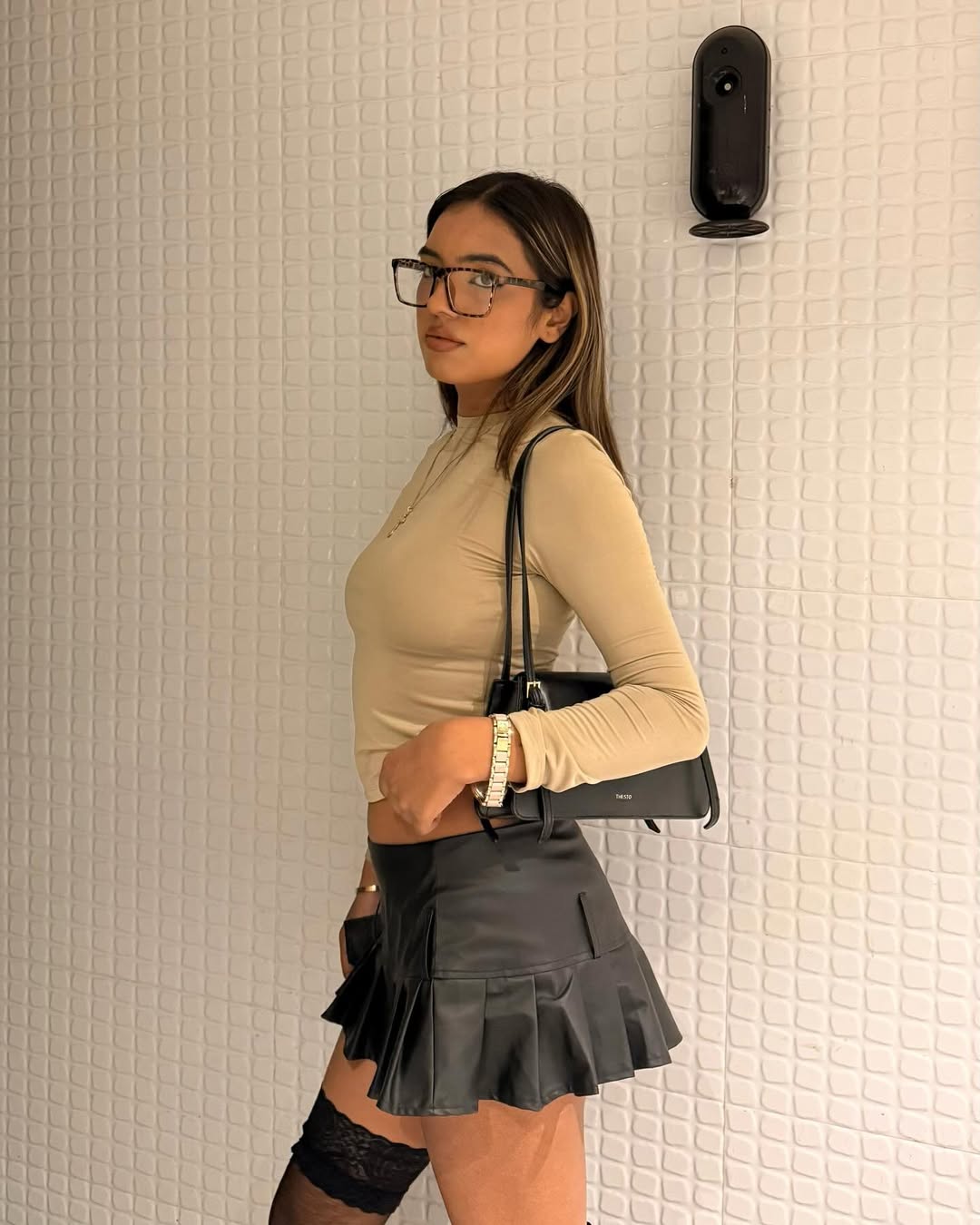 Hailey Black Belt Skirt