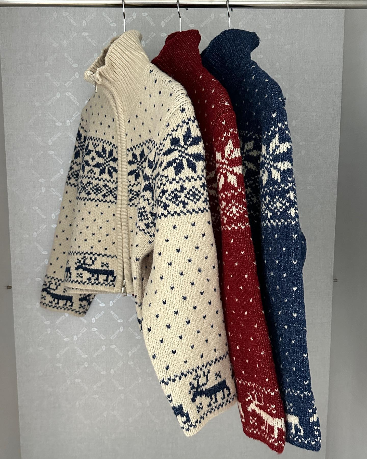 Snow Half High Knit Zip Up Cardigan