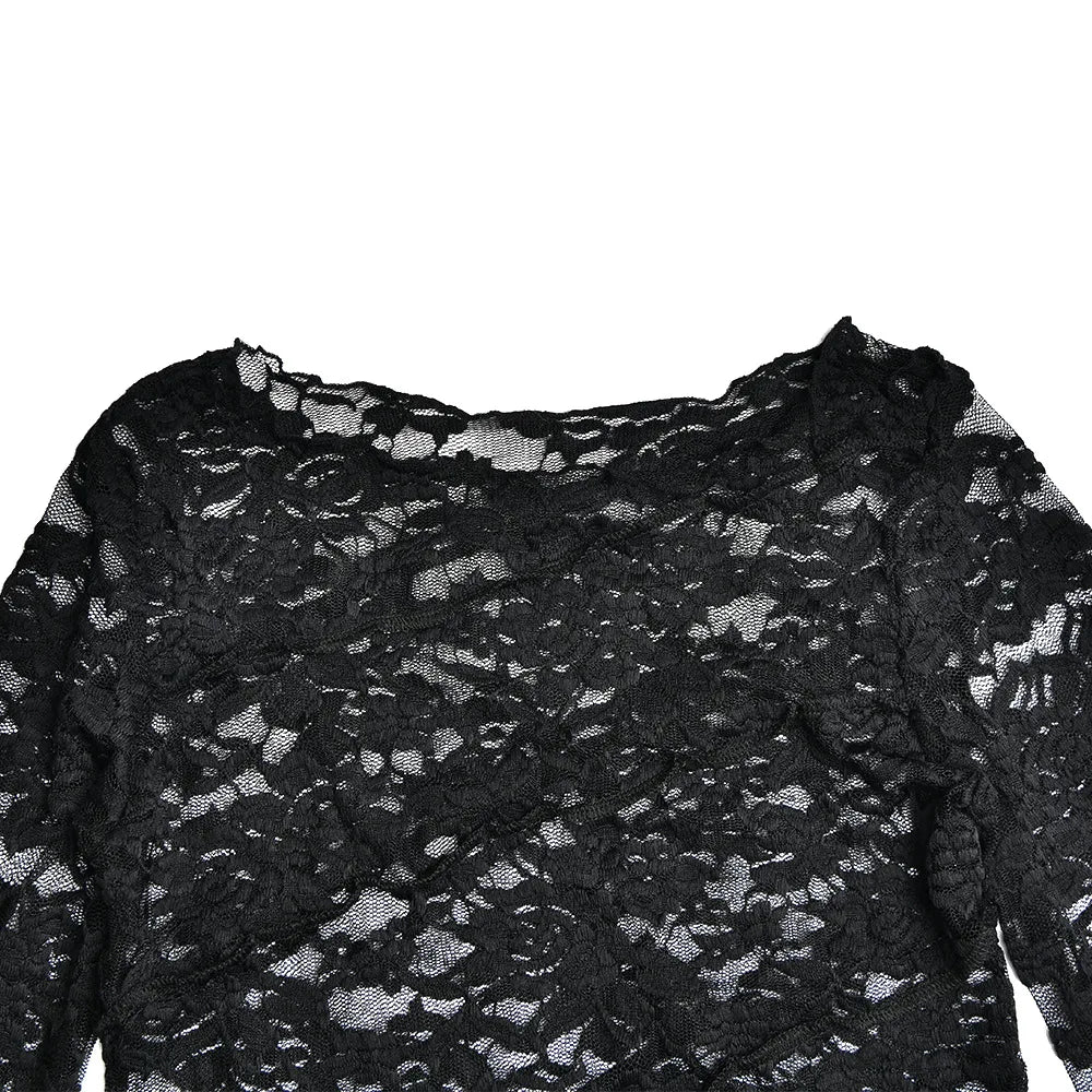 Black Hexie Full Sleeve Top