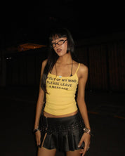 I’m Out Of My Mind Yellow Tank Top