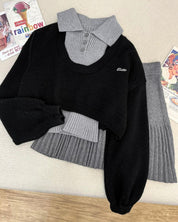 Black Grey Winter Set