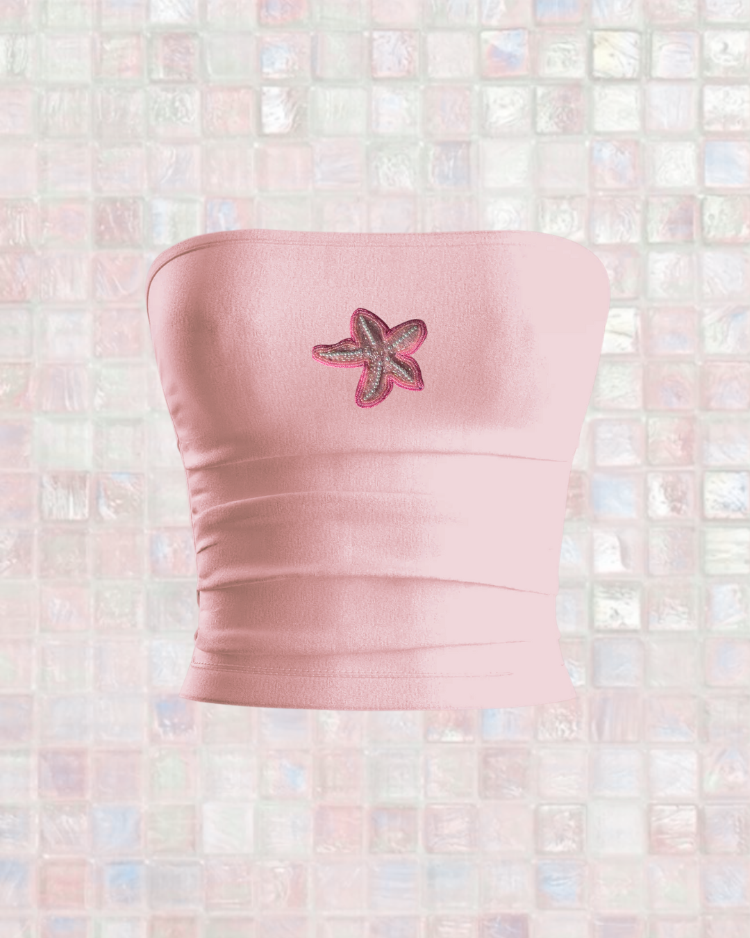 Pink Starfish Tube Top