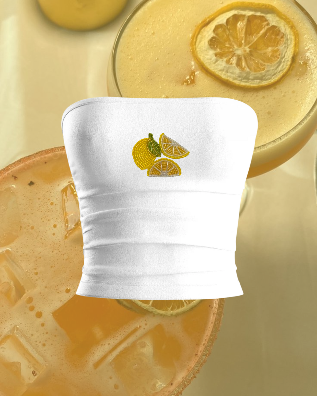Lemon Tube Top