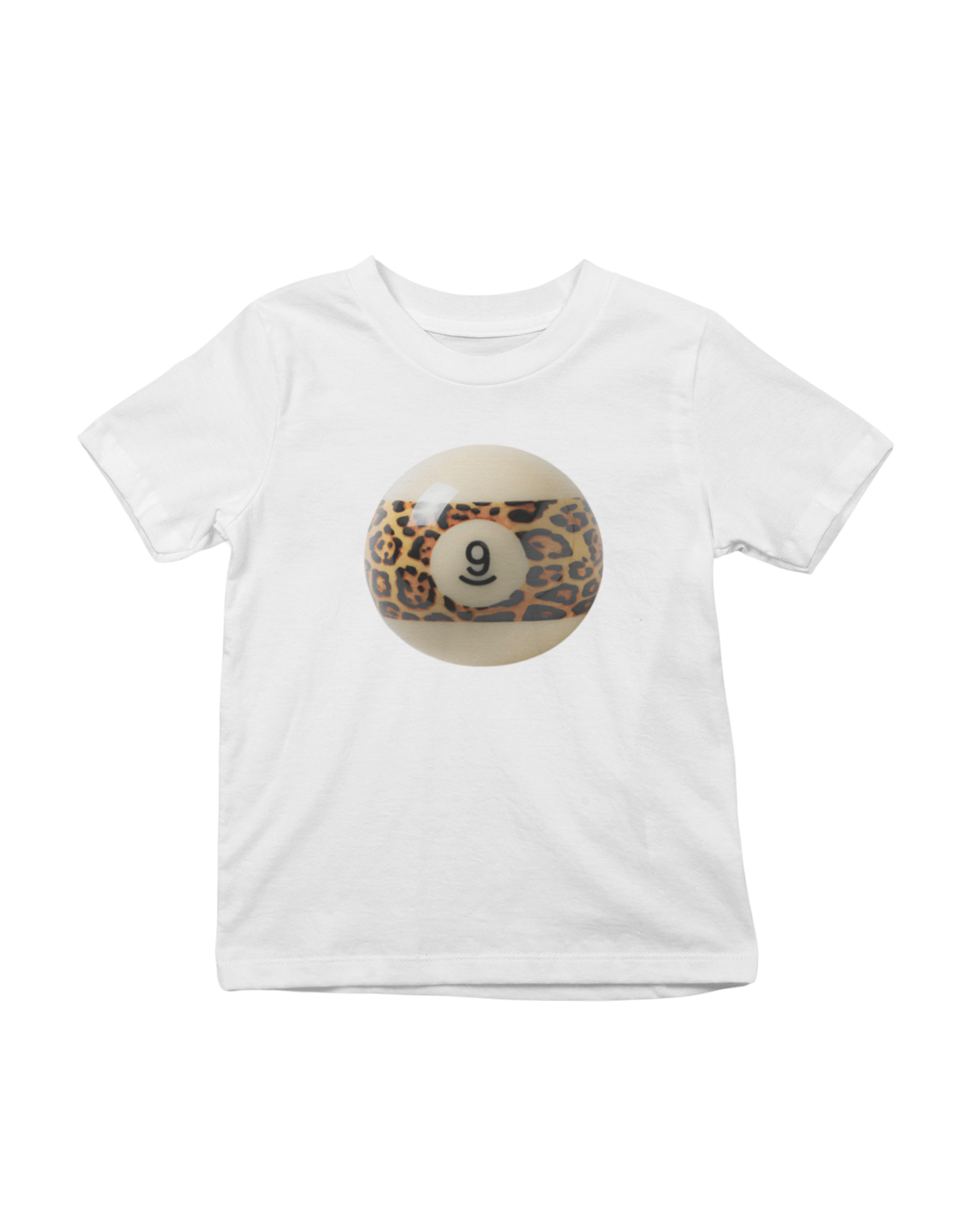 Leopard 9 Ball Baby Tee