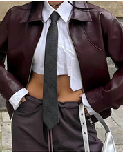 Burgundy Motor-Bike Jacket