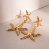 Double Starfish Earring