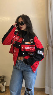 Black Red 2 Way Jacket