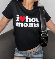 I Love Hot Moms Baby Tee