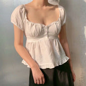 Janet White Blouse