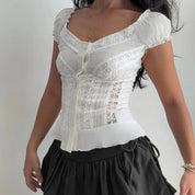Lace French Janet Top