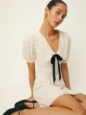 Polka Dot Ribbon Dress