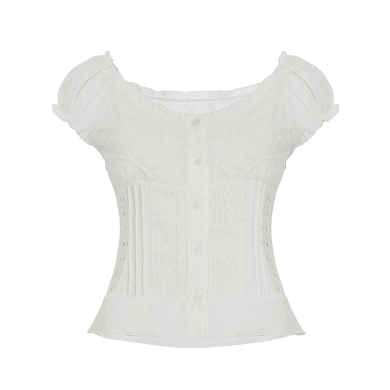 Lace French Janet Top