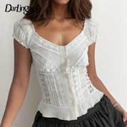 Lace French Janet Top