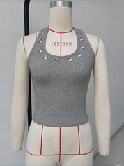 Metal Halter Top