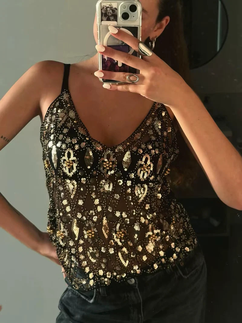 Beaded Ibiza Top