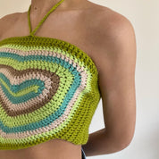 Olivia Heart Crochet Top