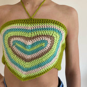 Olivia Heart Crochet Top