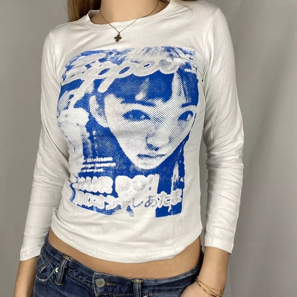 RIn Blue Long Sleeve Top