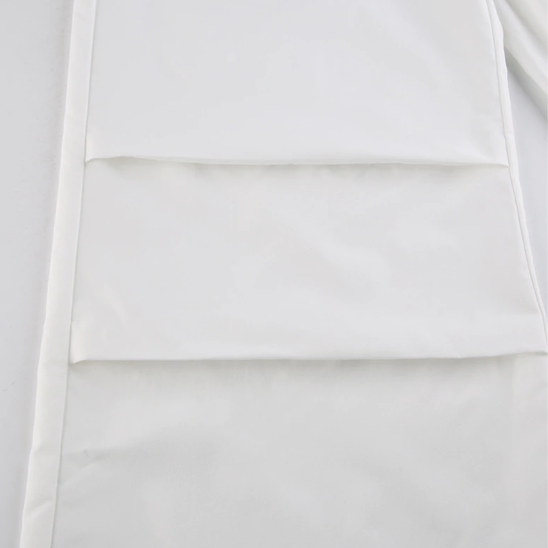 White Polyester Parachute Pants – FOGSTORES