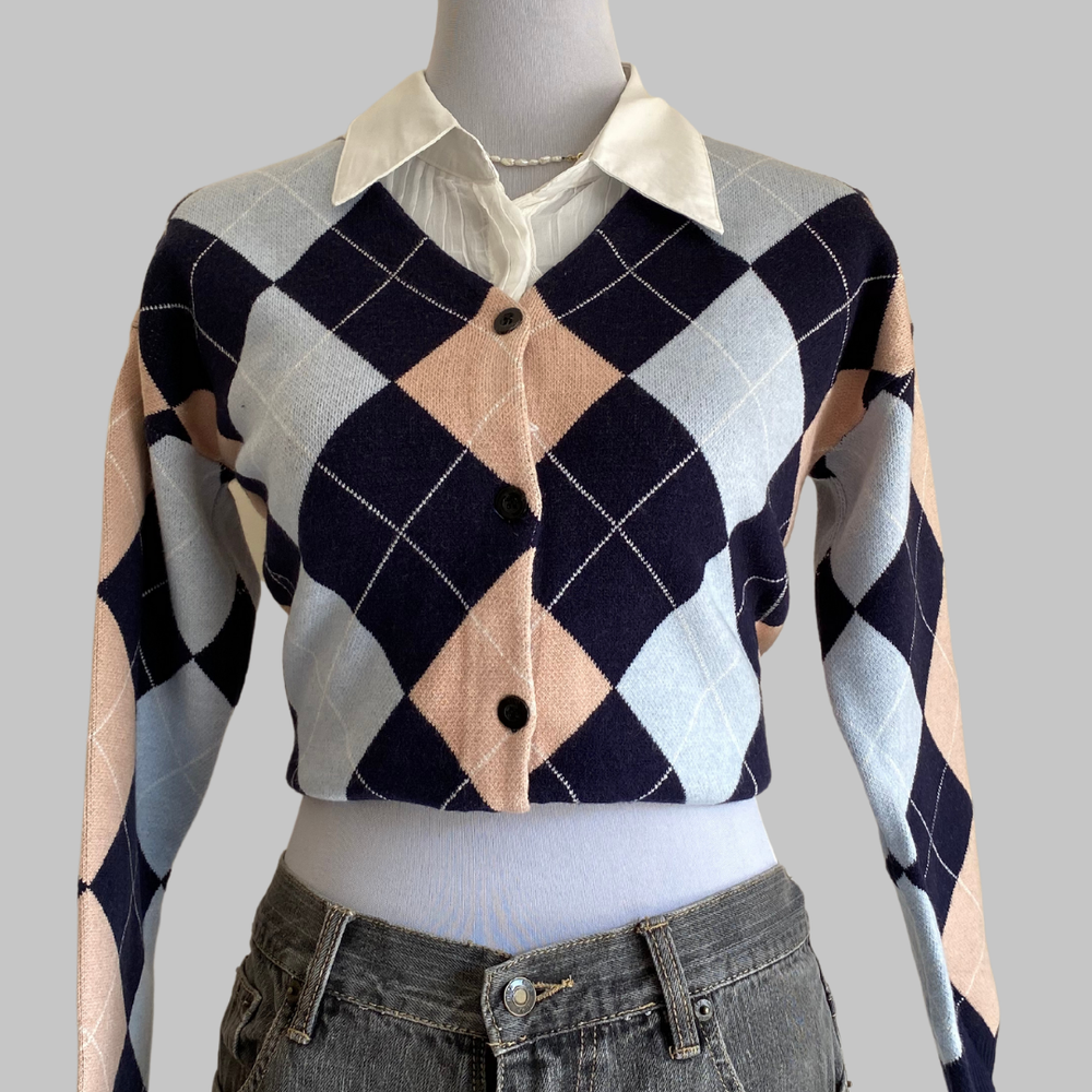 Argyle Sweater Full Sleeve