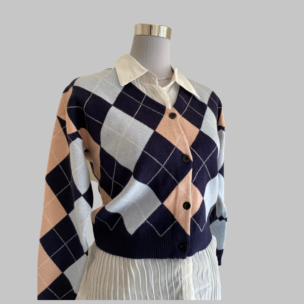 Argyle Sweater Full Sleeve