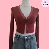 Mi Amor Top - wine red Top