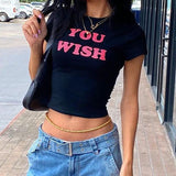 You Wish Black Tee