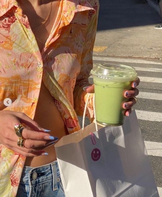 Orange Summer Oversize Shirt