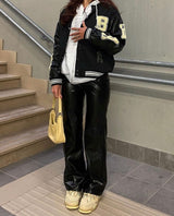 Black Tiktok Bomber Jacket
