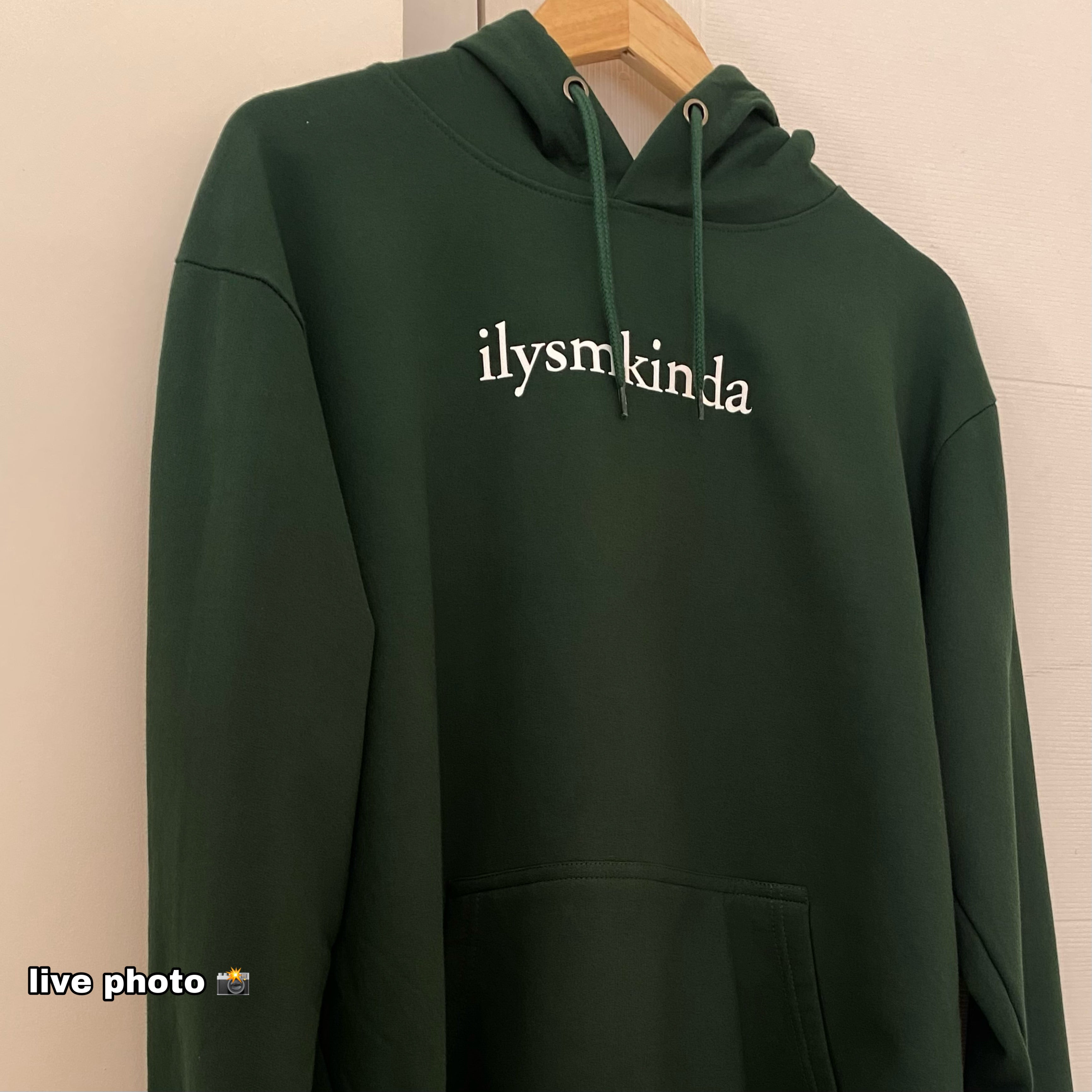 I love you so much kinda green discount hoodie