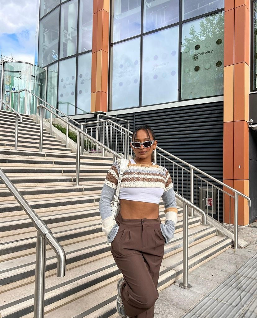 Kenny Cropped Crochet Top