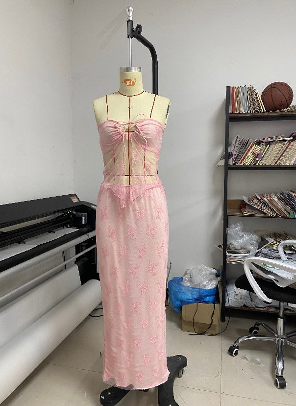 Pink Lace 2 pcs set