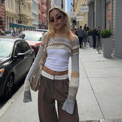Kenny Cropped Crochet Top