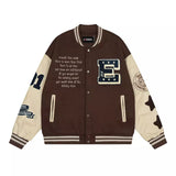 Brown ncxk Varsity Jacket