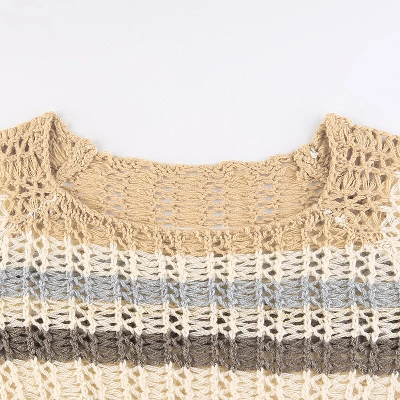 Kenny Cropped Crochet Top