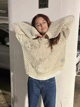 Star Hollow Net Shirt