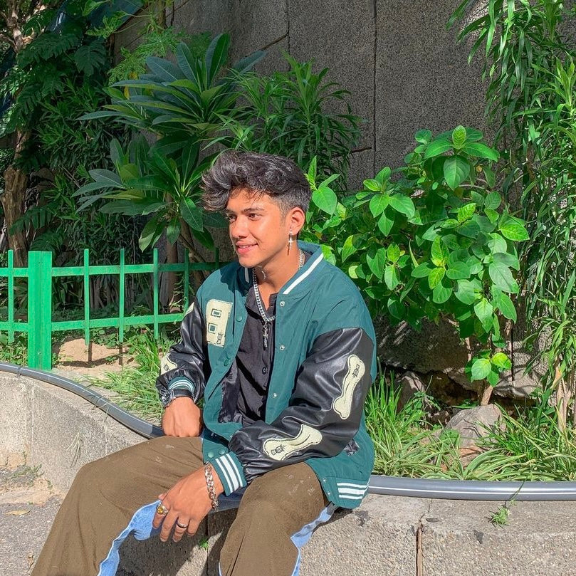 Green Tiktok Bomber Jacket