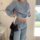 Vintage 80s inspired Blue Sweatshirt