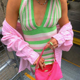 Pastel Crochet Summer Dress