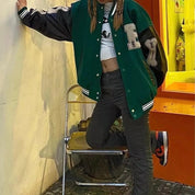Green Tiktok Bone Jacket :  (version b)