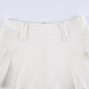 jess white mini skirt